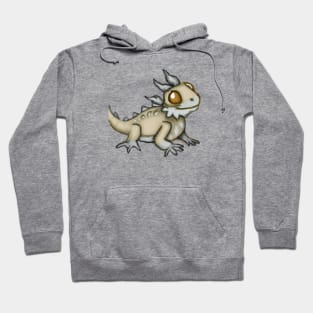 Cute Bearded Dragon Drawing Hoodie